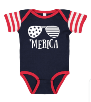 southern sisters patriotic baby clothes