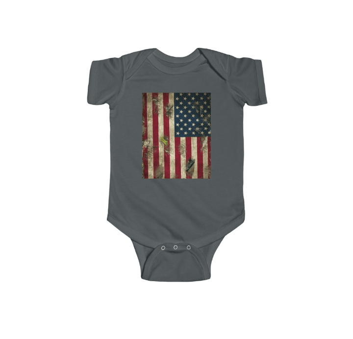 American flag baby romper patriotic clothes