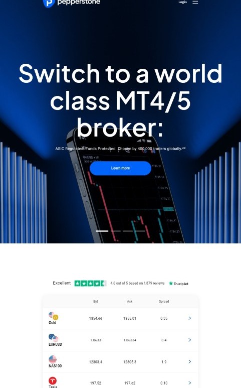 Pepperstone online trading platforms