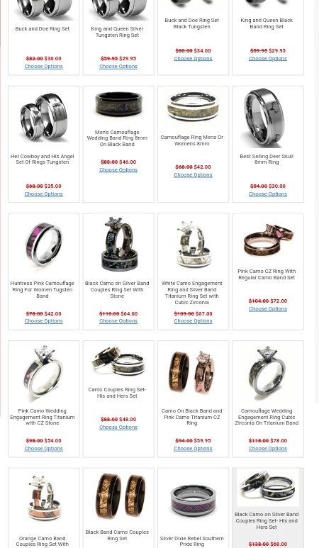 Best camo rings by Southern Sisters Designs