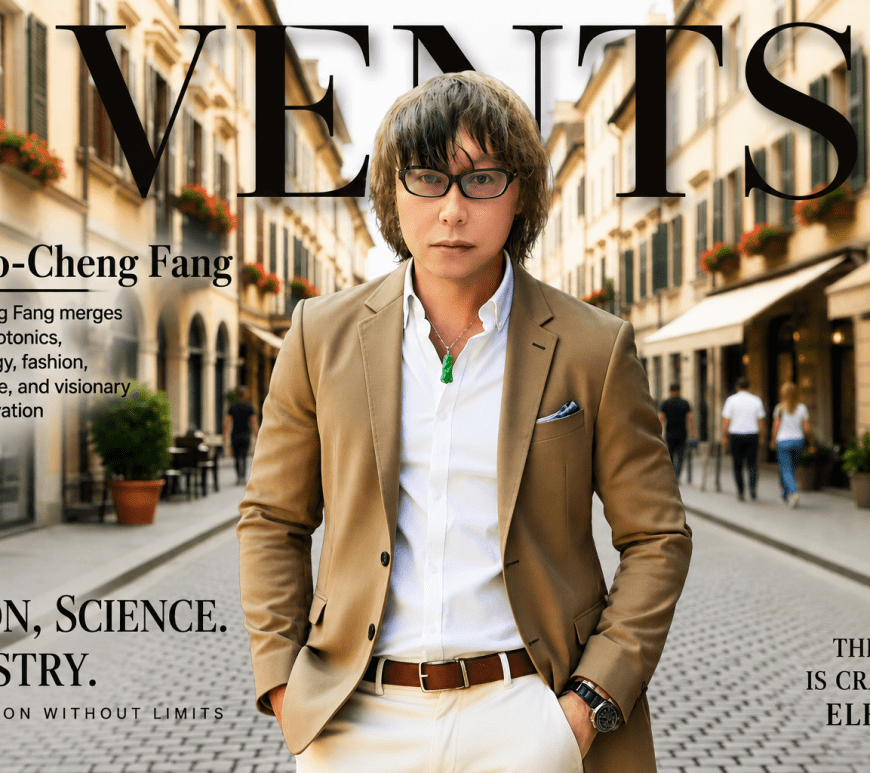 Dr. Ko-Cheng Fang merges quantum photonics, biotechnology, fashion, luxury jadeite, and visionary artistic innovation worldwide